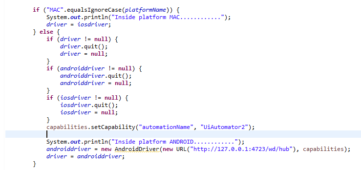 Run Appium Test Cases for Visualizer Application through AppFactory