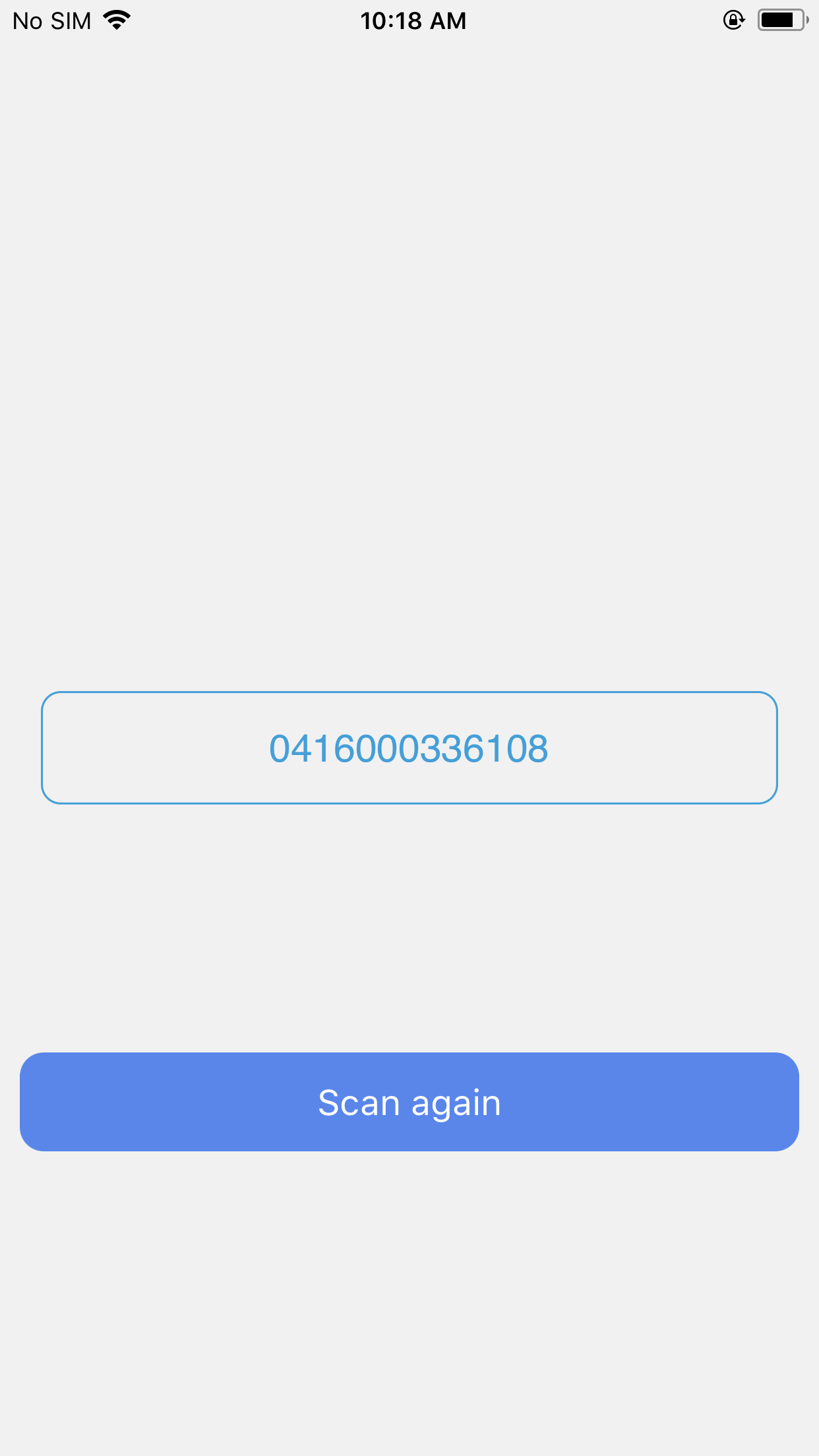 Barcode Scanner Sample App using NFI