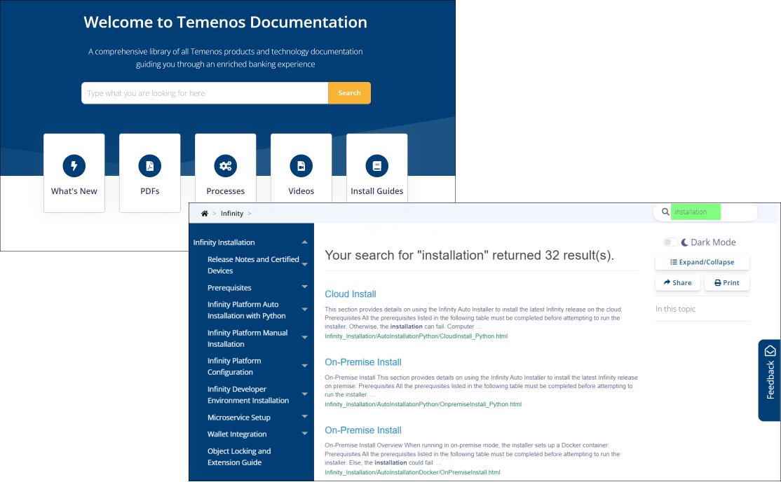 Infinity 2022.01 Product Documentation is Published