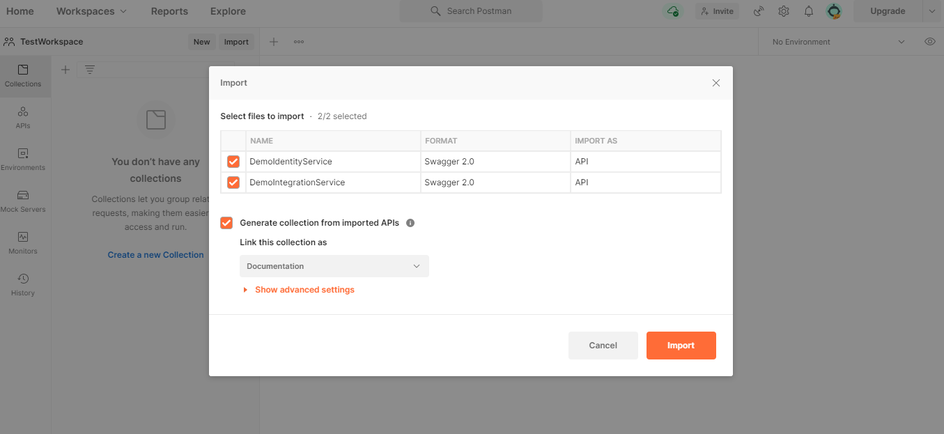 Testing the Quantum Fabric APIs Using Collections in Postman